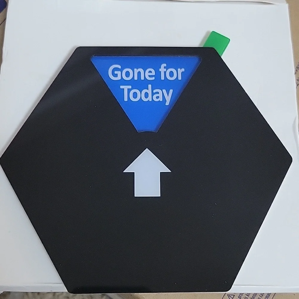 Changeable Office sign self adhesive double sided tape included nwt